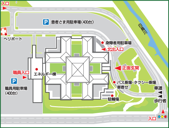 駐車場・出入り口等のご案内